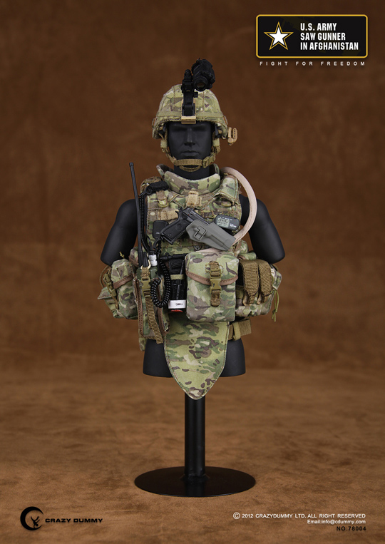 ミリタリー U.S. ARMY In Afghanistan M249 SAW GUNNER Monkey Depot - Boxed Figure: Soldier Story US Army in
